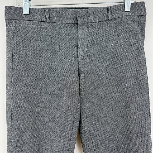 Banana Republic US 6 Long Womens Gray Heathered Slim Ankle Skinny Dress Pants - Picture 2 of 10